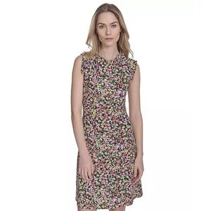 Tommy Hilfiger Sleeveless Floral-Print Shift Dress 6